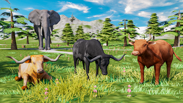 Scary Cow Wild Animal Rampage Image