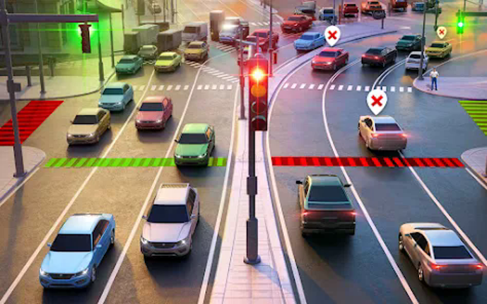 Highway Traffic Control Game screenshot
