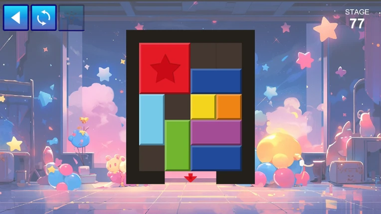 SLIDE BLOCKS ～ブロックをゴールに運ぼう！～ screenshot