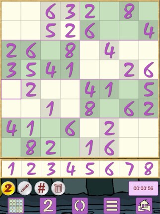 Sudoku V+, soduko puzzle game screenshot