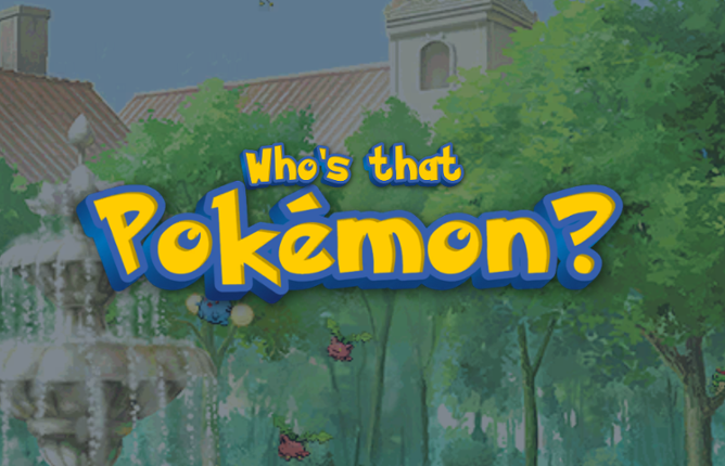 Who's That Pokémon? Game Cover