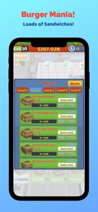 Burger Mania! - Idle Tycoon screenshot