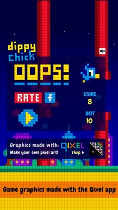 Dippy Chick - Pixel Bird Flyer by Qixel Image