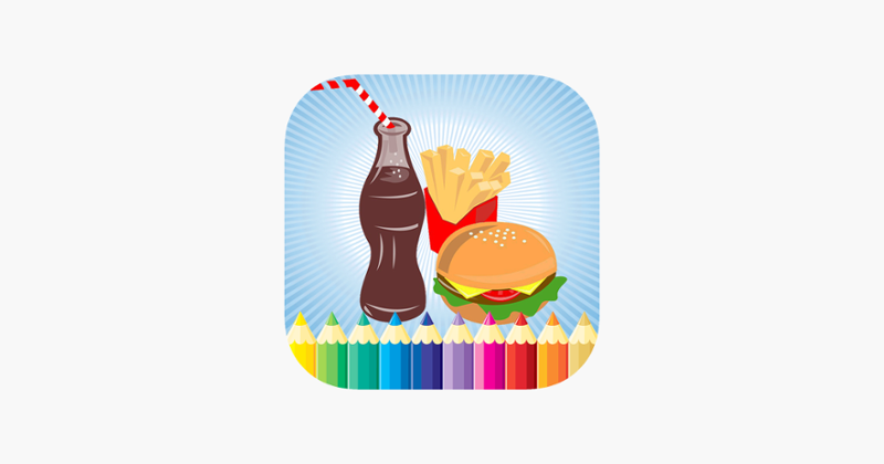 Food Coloring Book For Kids - All In 1 Drawing and Painting Free Printable Pages Image