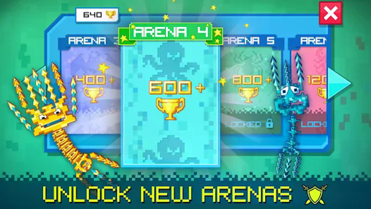 Pixel Sword Fish io screenshot