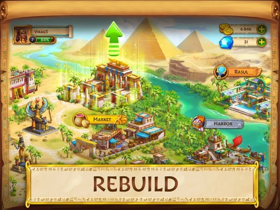 Jewels of Egypt・Match 3 Puzzle screenshot