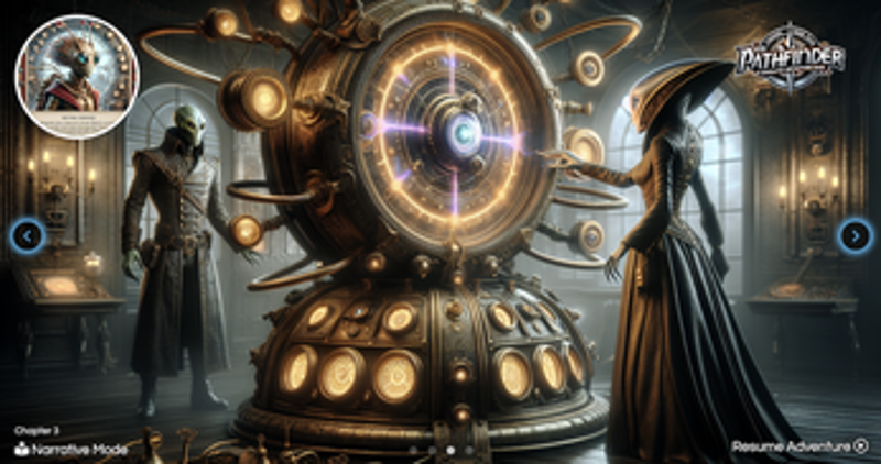 Pathfinder: AI Generated Adventure Game Image