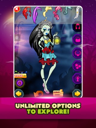 Princess Monster Makeover Salon Crazy Style Girl Dress Up screenshot