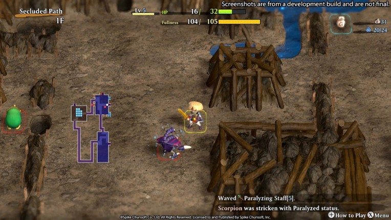 Shiren the Wanderer: The Mystery Dungeon of Serpentcoil Island screenshot