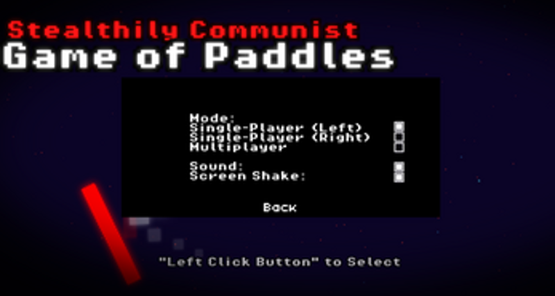 Stealthily Communist Game of Paddles Image