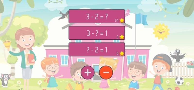 Subtract and add up to 10 screenshot