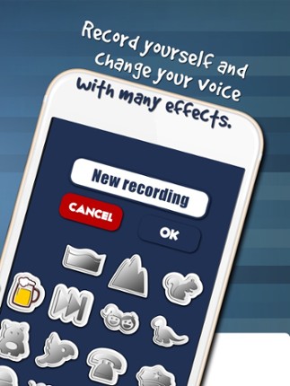 Creative Voice Changer and Ringtone Maker – Alter Sounds or Songs with Cool Recording Button Image