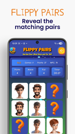 Flippy Pairs: Memory Game screenshot