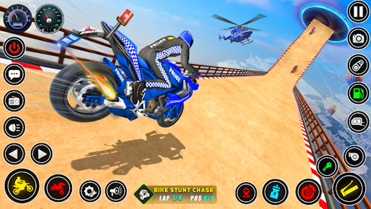 Police bike Stunt Bike Racing screenshot