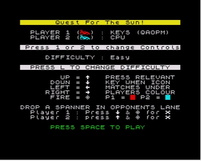 Games like Quest for the Sun - ZX Spectrum