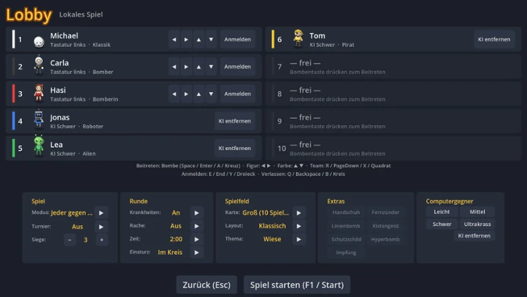 Mischkablaster screenshot