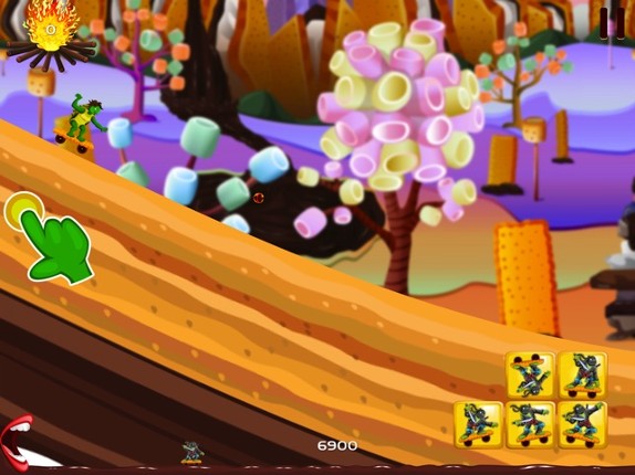 Smores World Racing with 5 Turbo Turtles HD screenshot