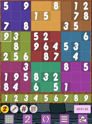 Sudoku V+, soduko puzzle game screenshot