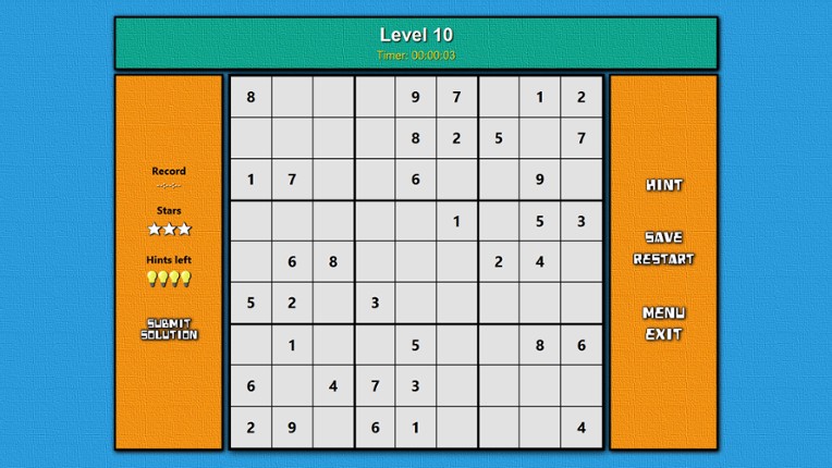 Super Turbo Sudoku screenshot