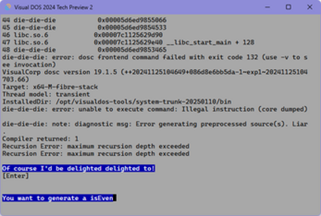 Visual DOS 2024 Tech Preview Image