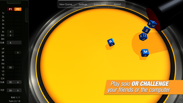 Yatzy screenshot