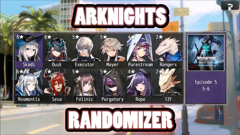 Arknights Randomizer Game Cover