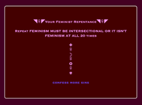 Feminist Confessional Image