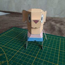 Red paper toys Image