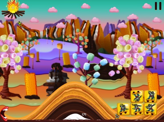 Smores World Racing with 5 Turbo Turtles HD screenshot