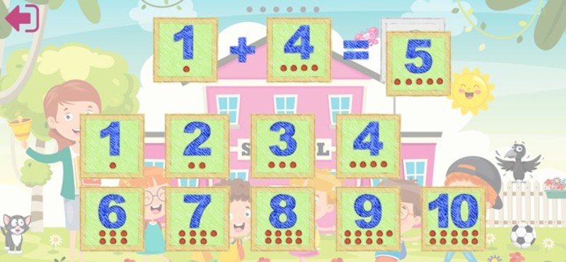 Subtract and add up to 10 screenshot