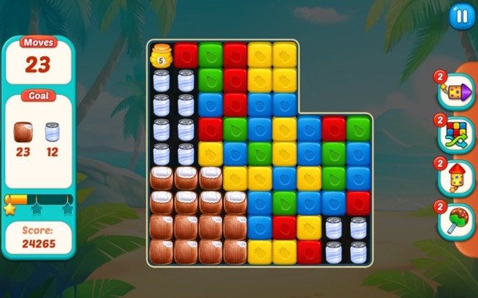 Fruit Cube Blast: Match 3 Game screenshot