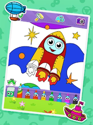 Coloring book: Transport screenshot