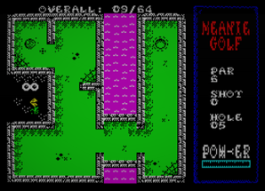 Meanie Golf (48k ZX Spectrum homebrew) Image