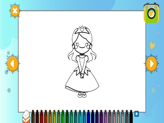 Princess Coloring Kids Games Image