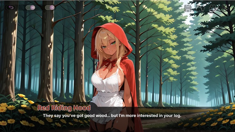 Red Riding Hood on All Fours Image