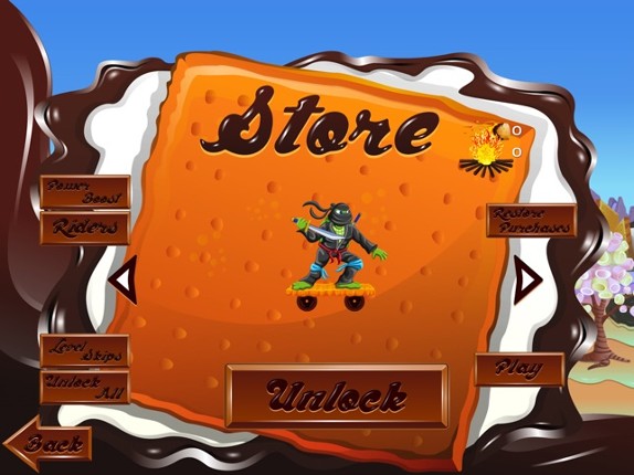 Smores World Racing with 5 Turbo Turtles HD screenshot