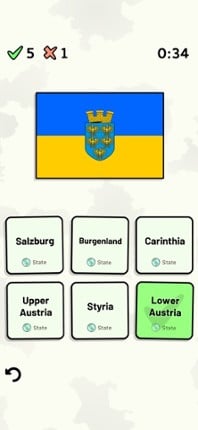 States of Austria Quiz screenshot