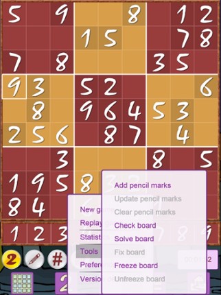 Sudoku V+, soduko puzzle game screenshot