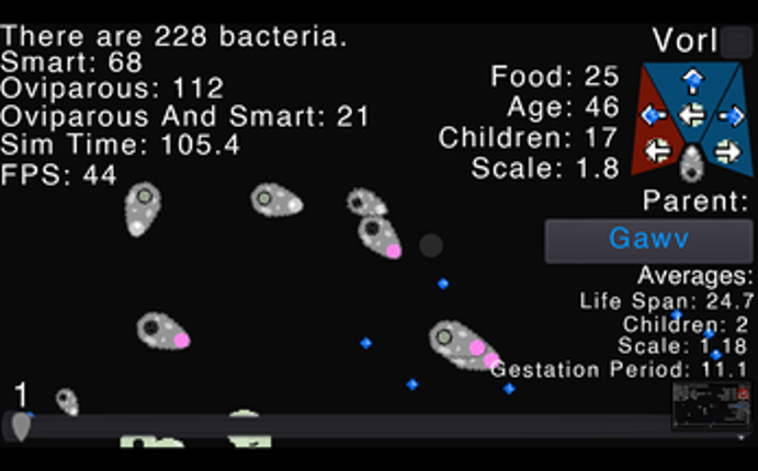 Bacteria Simulation (V 1.12.0) Image