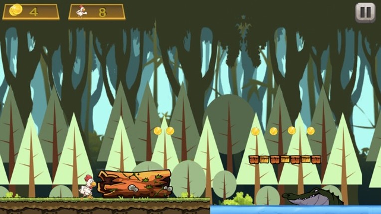 Brave Chicken Run - The Hero Runner To Grab Golds Game screenshot