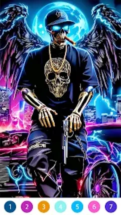 Rebel Gangster Coloring Pages Image