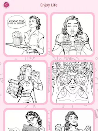 Girls Coloring Book screenshot