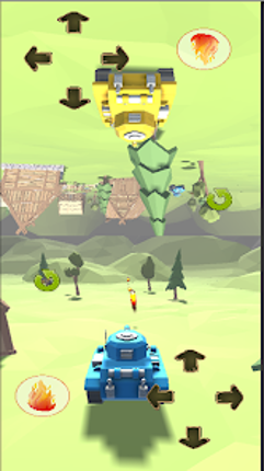 TWO PLAYER TANK WARS GAME 3D - Image