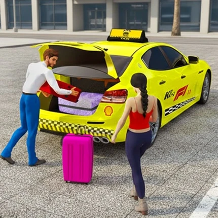 City Taxi Driving Car Games 3D Image