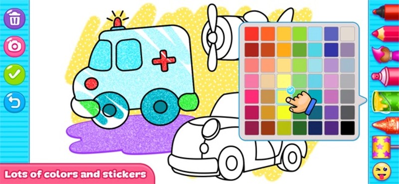 Glitter Coloring For Kids screenshot