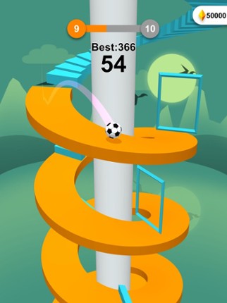Jump Ball-Bounce On Tower Tile screenshot