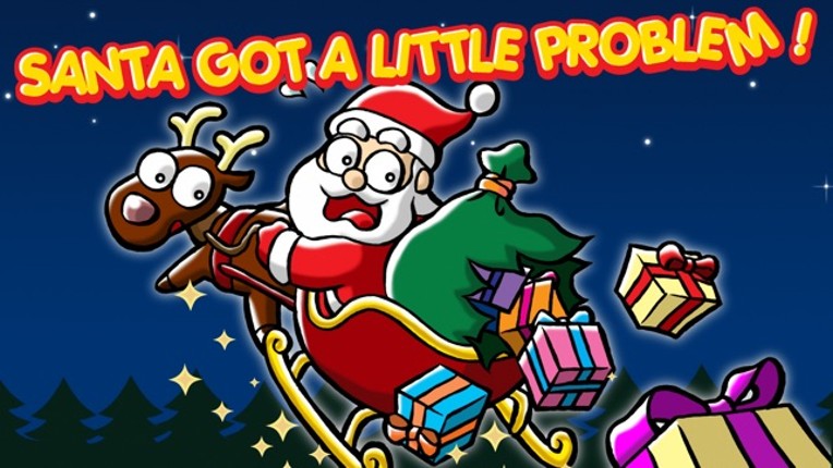 Santa Claus in Trouble ! - Reindeer Sled Run For The Christmas Gift Image