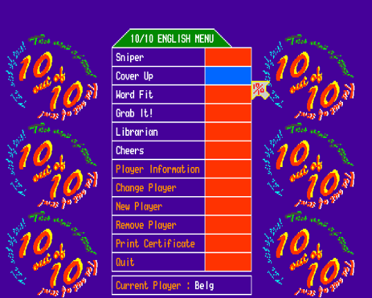 10 out of 10: English Image
