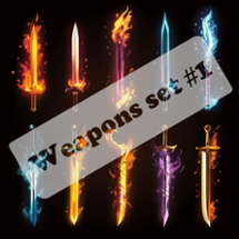 82 vector weapon icons Image