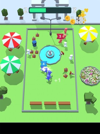 Crowd Clash 3D Image